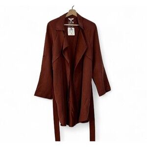 NWT Koton Trench Style Jacket in Rust Color Size EUR 42 / US 12 / L